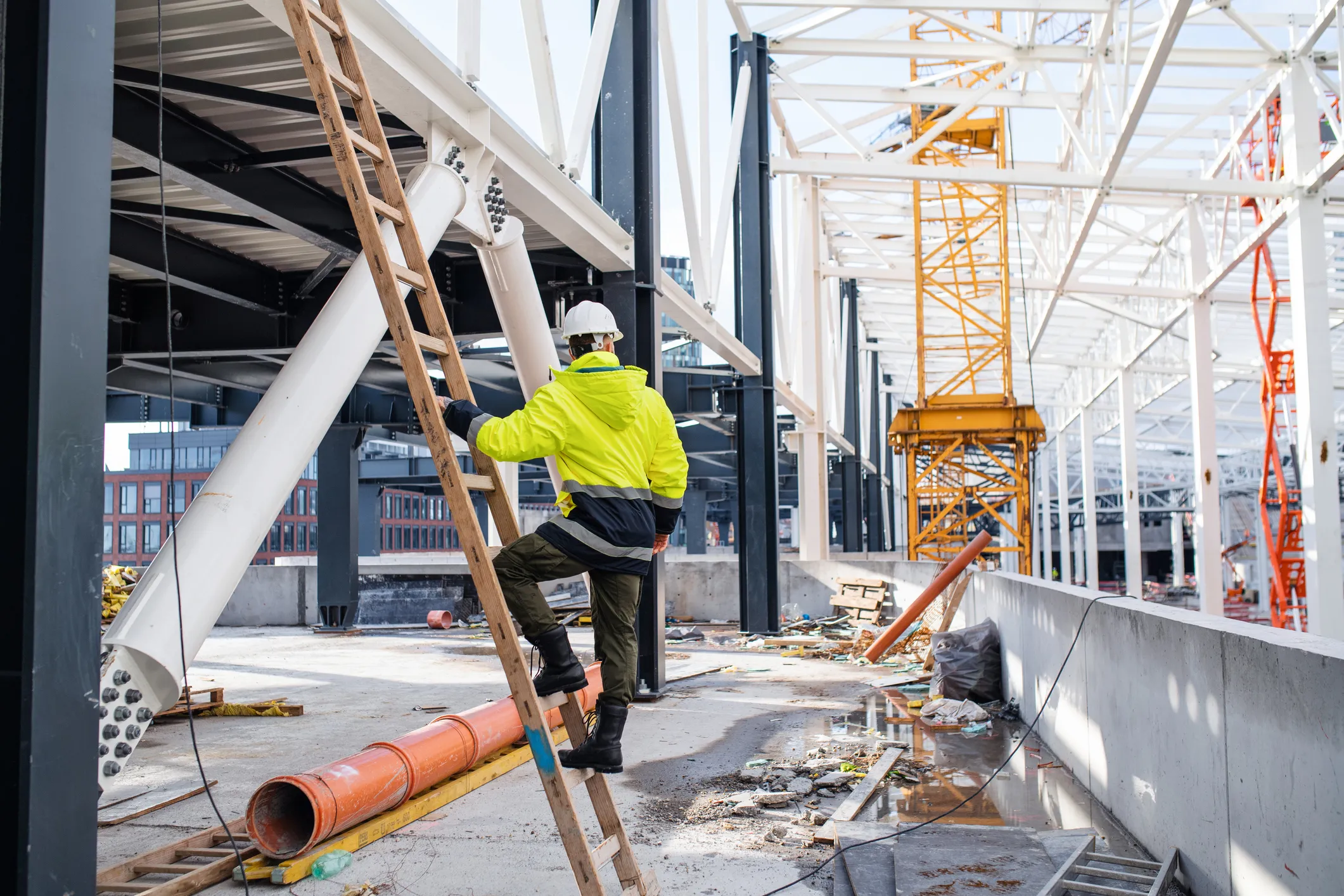 Injured In A Fall From A Ladder on A Michigan Construction Site